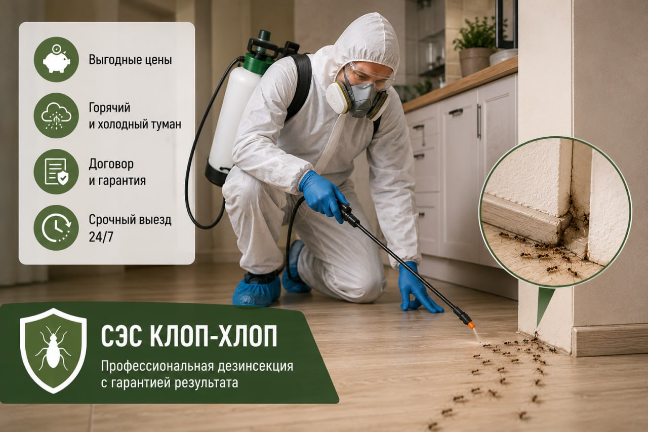 огда нужно вызвать специалистов из СЭС